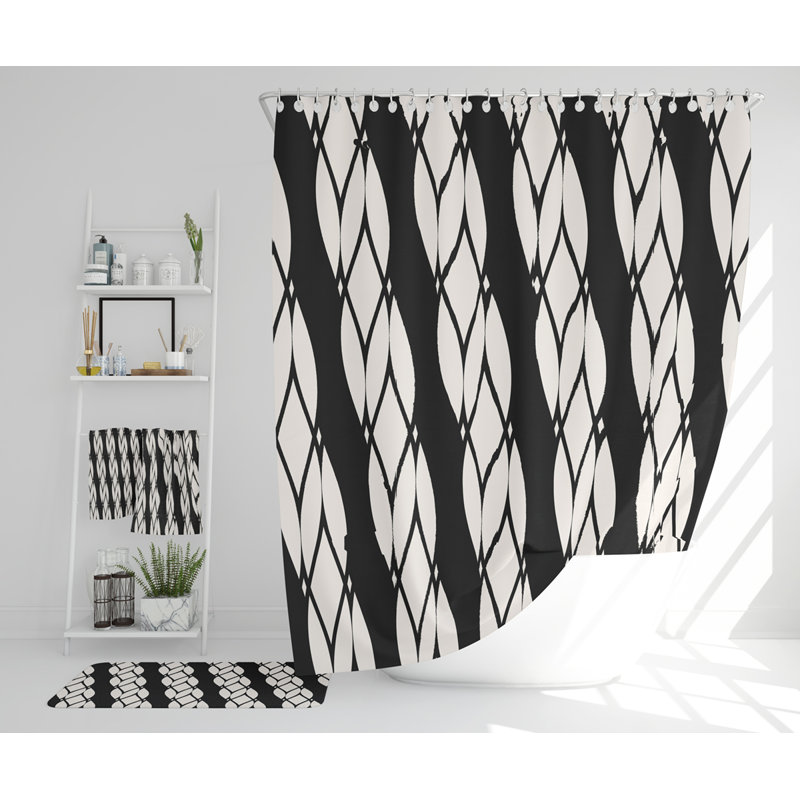Nayiri Polyester Shower Curtain Set