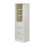 Armoire de rangement pour la salle de bain en bois massif Koeninger, pré-assemblée, H 65 po x l 20 po x P 16 po, blanc chaud-232754826