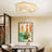 Girst Wood LED Flush Mount Dimmable-1679811919