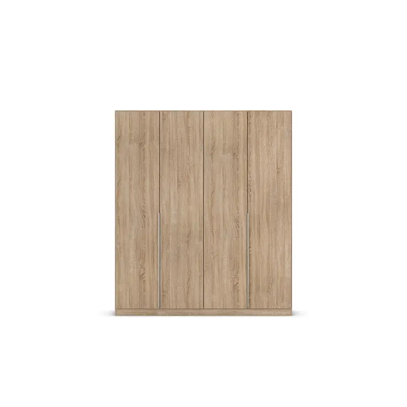 Alabama 2 Door Wardrobe, Sonoma Oak, 210 cm H x 181 cm W x 54 cm D, Basic