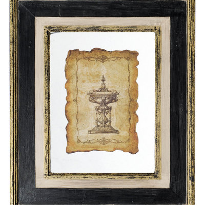 18X22" Vintage Charm Glass Wall Decorative Print - Update Your Space With Style. Wood Frame, 18X22x0.8 Inches, 5.7 Lbs Antique Appeal Decor Transform Stylish Sophistication.