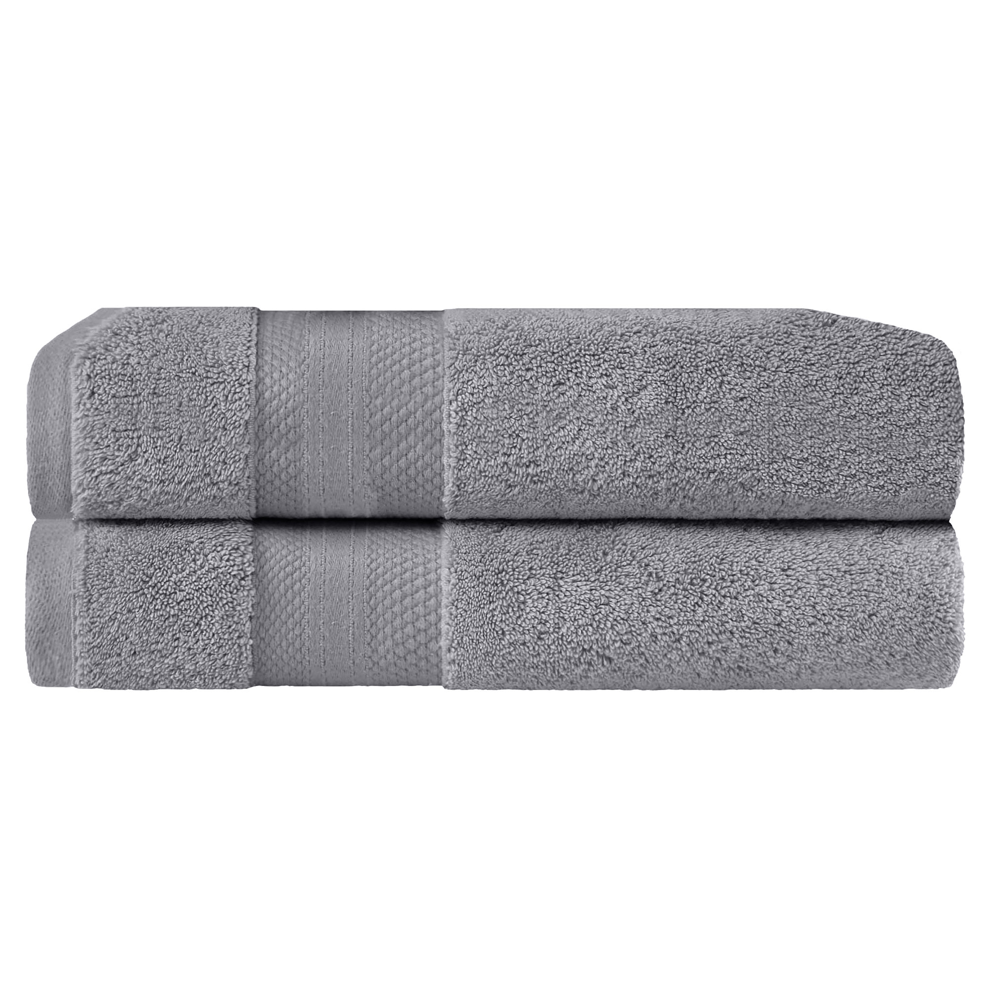 Finnian Ultra-Plush Heavyweight, 100% Turkish Towel Collection, Gray, Bath Sheets - 2 Pack