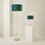 Dadiva Brushed Chrome Stem Table Lamp with Velvet Reni Shade-1570921141-1570921151-1570921149