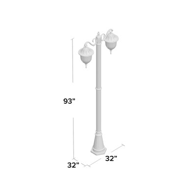 Siclen Frosted Lamp Post (Full)