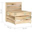 Severus Pine Outdoor Armless Lounge Chair-1794951328