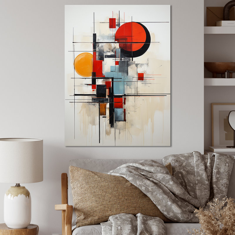 Isayah Red Suprematism Reduction III sur toile, H 32 po x l 16 po x P 1 po, Toile tendue