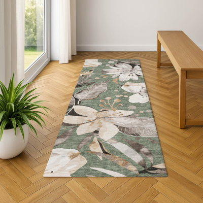 Tapis floral lavable à la machine de qualité supérieure Mayfield AMF2260