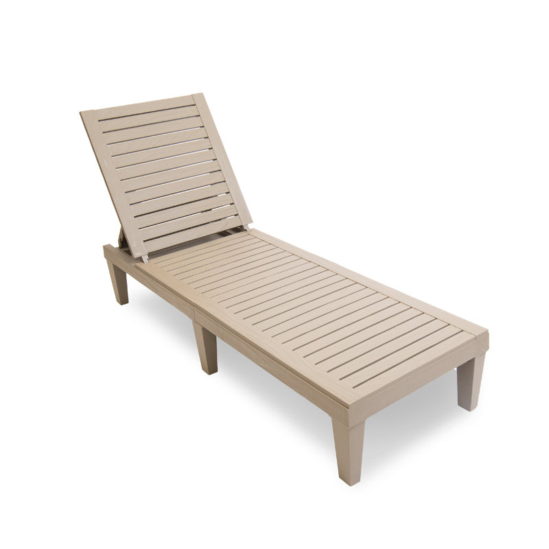 Chaise longue inclinable 74 po Highlawn, Gris
