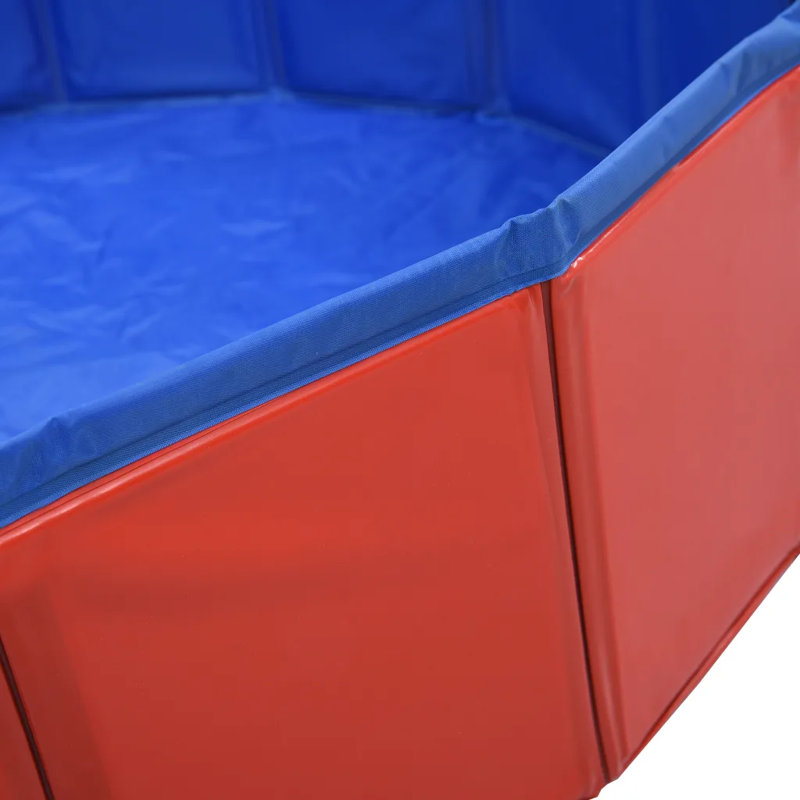 Mossley Plastic Round Pet Pool H x W x L, Red, 30cm H x 120cm W x 120cm D