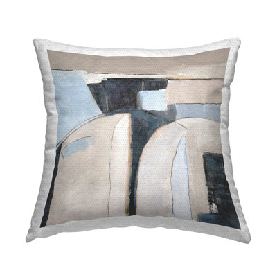 Southwestern Beige & Grey Outdoor Printed Pillow by Jacob Q