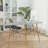 L-Shaped Mid-Century Modern Corner Desk with Light Gray Top, Tapered Wood Legs and Black Metal Supports