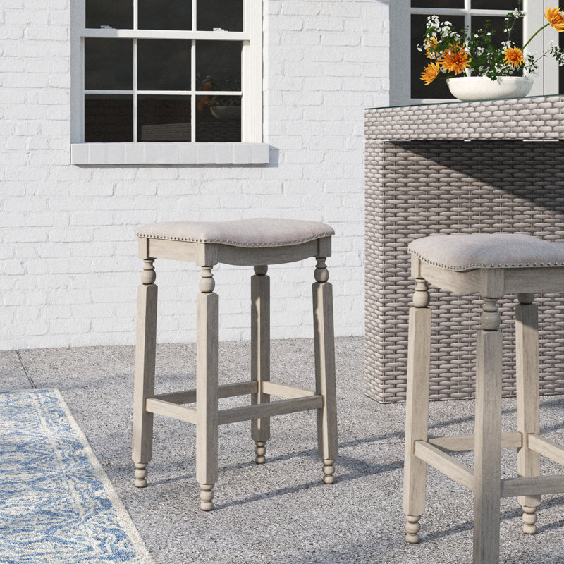Lindsey Wood Outdoor Stool