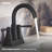 Moen Ronan Two-Handle 4" Centerset Modern Bathroom Faucet with Push-Down Drain-74938709