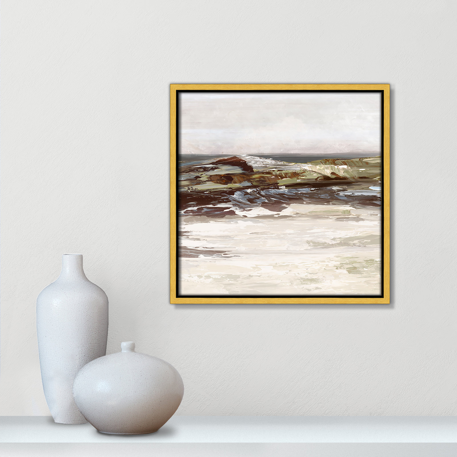 Stoney Peak Print by , 13.5" H x 13.5" W, Gold