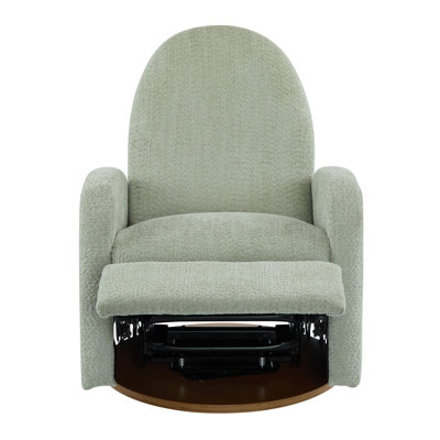 360° Swivel And Glider Recliner Chair, Contemporary Modern Design, Solid Wood Base, Easy Assembly For Indoor Living Room Bedroom