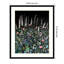 «Night Garden» par Wheelersburg, impression sur bois encadrée