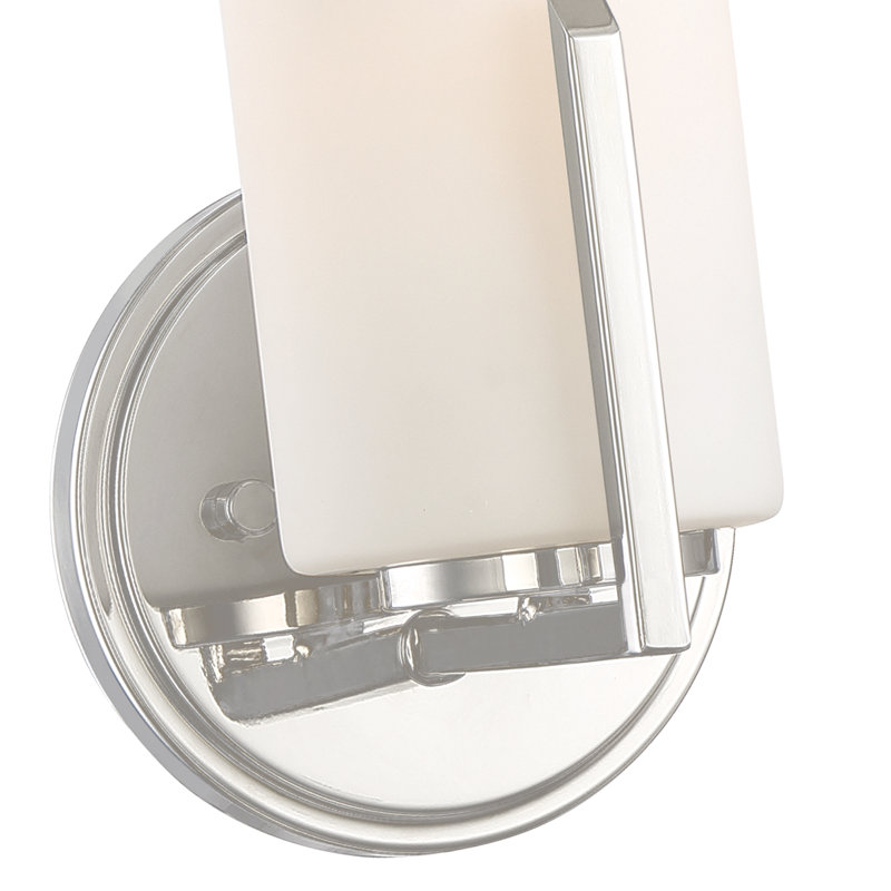 Torron Armed Sconce, Polished Nickel