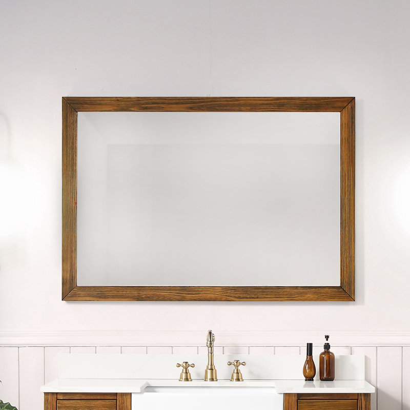 Miroir de salle de bain Claireville, 31,5 po x 45,7 po