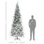 Arbre de Noël artificiel enneigé 9 pi avec branches réalistes et 1159 pointes HOMcom