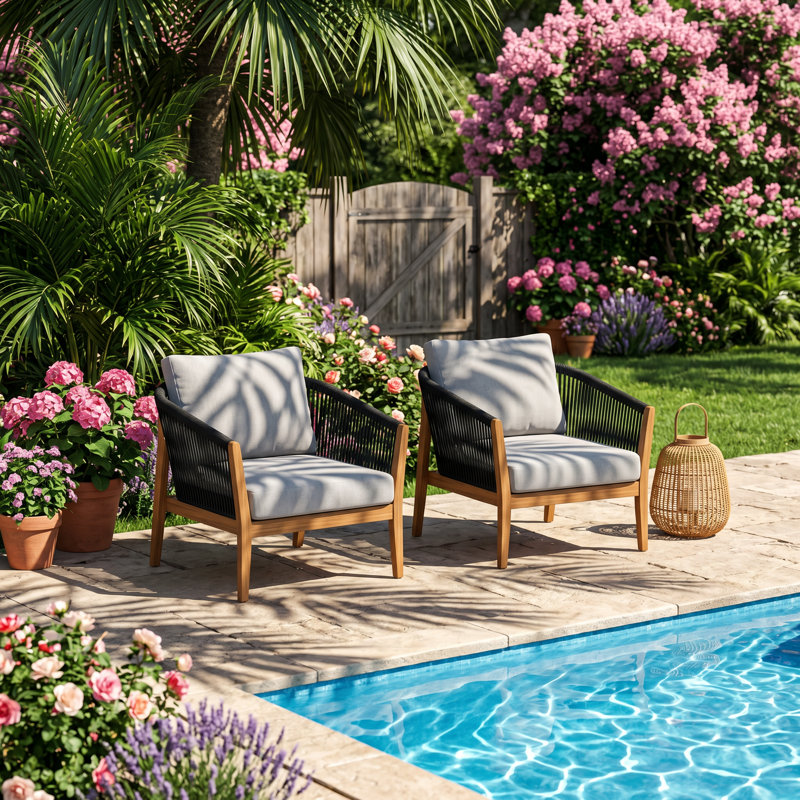 Ensemble de 2 fauteuils club l 30,5 po x P 30,75 po x H 33,35 po Grotta