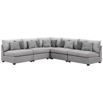 Europa Upholstered L-Shaped Sectional