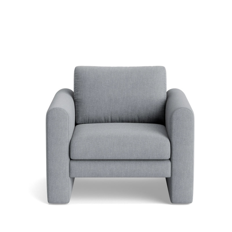 Knox Accent Chair, Performance Weave - Zinc