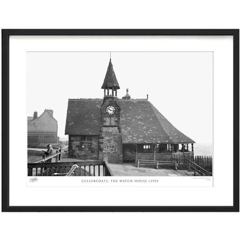 Cullercoats, The Watch House C1955 by Francis Frith - Single Picture Frame Print, 40cm H x 50cm W x 2.3cm D