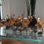 Arrangement floral et centre de table en verre Magnolia-451837030-472820215