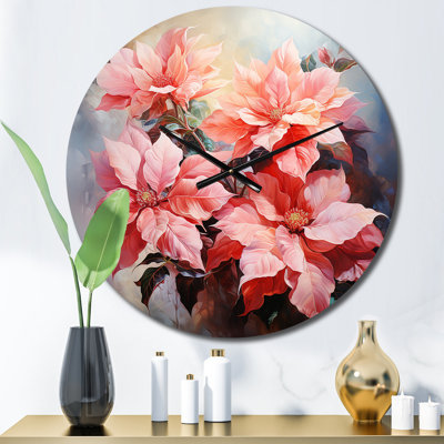 Ciacelli - Horloge murale florale