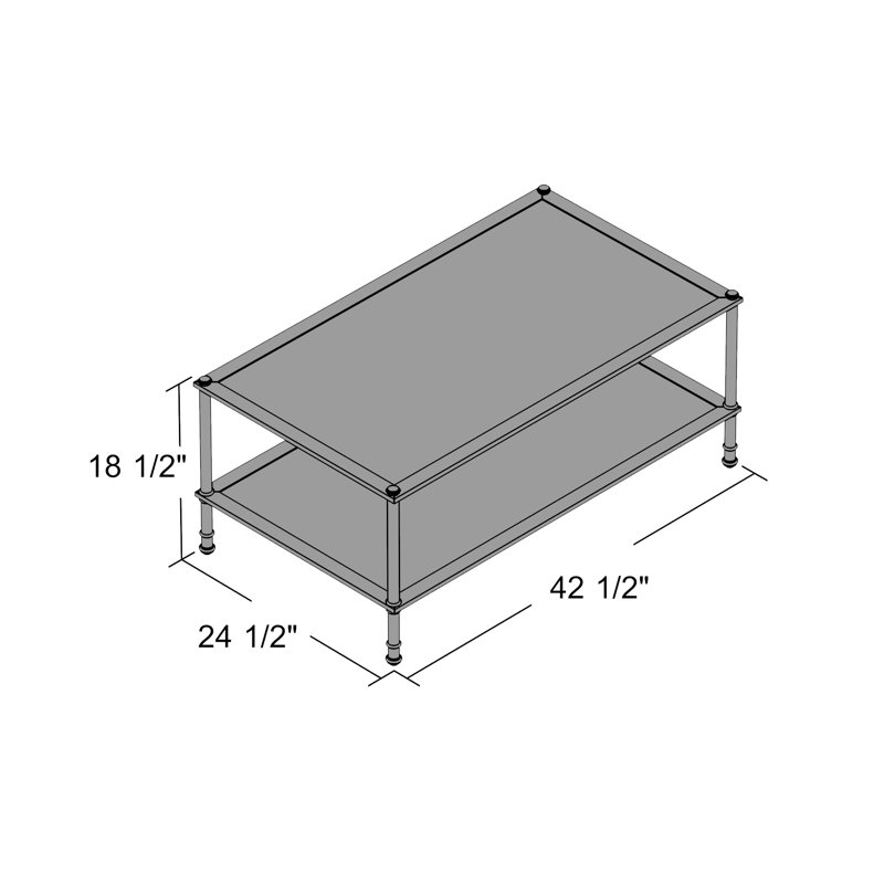 Table basse avec rangement Lorford