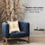 Housse de coussin floral en polyester