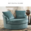 Fauteuil d'appoint pivotant surdimensionné Dravion-96687523