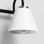Luminaire contemporain à 3 lumières avec abat-jour en verre lait Charboneau