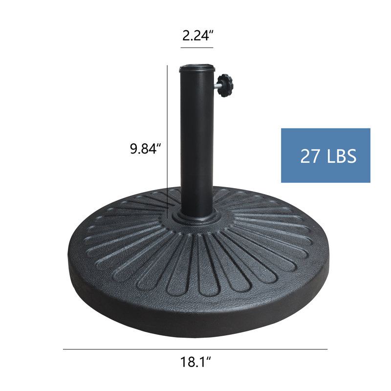 Base de parasol en résine Anzel
