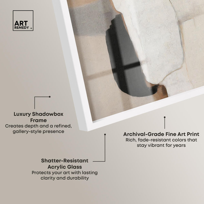 «Antique Wall III Modern Decor Shadowbox» par Art Remedy, H 31 po x l 21 po, Blanc