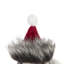 Tissu oiseau avec chapeau rouge et pompon