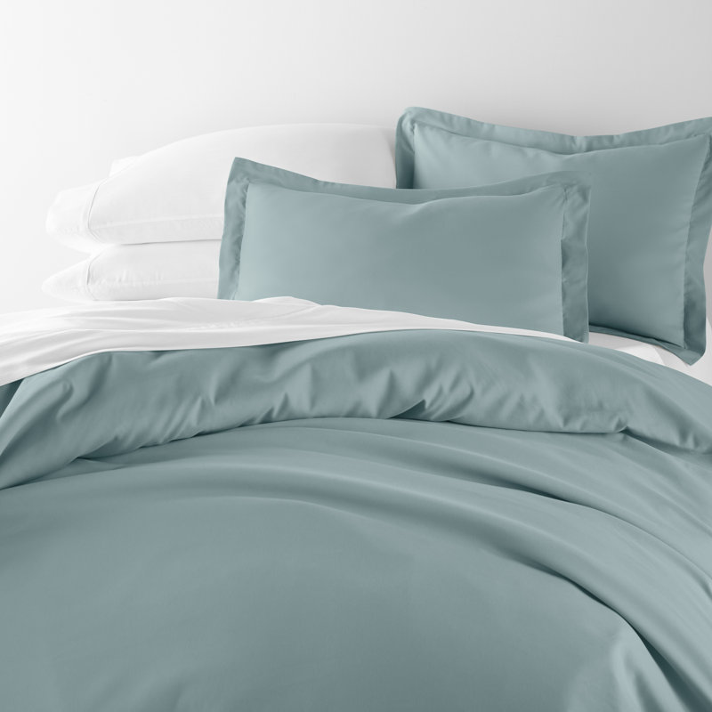 Super Soft Microfiber Duvet Cover Set, King Duvet Cover + 2 Shams, Ocean