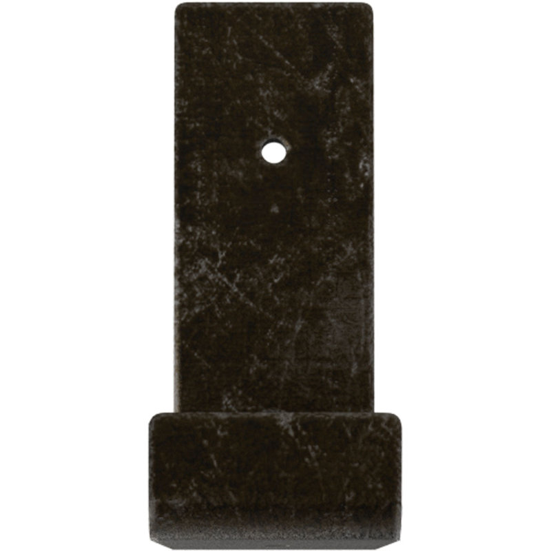 Support de tablette en acier, H 5 po x l 2 po x P 6 po, Argenté antique chaleureux