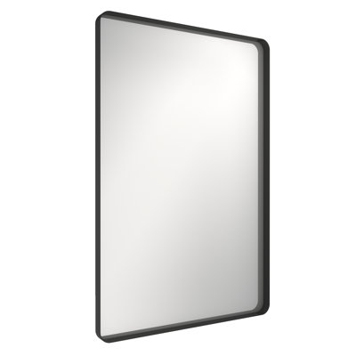 Rectangular Framed Bathroom Mirror with Aluminum Frame, Shatter-Resistant Glass, HD Reflection