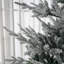 Arbre de Noël artificiel 9 pi 9 pi, arbre de Noël à charnière floqué avec pointes 1939, base en acier