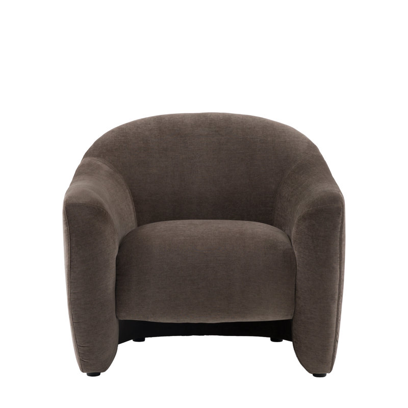 Upholstered Armchair, Brown