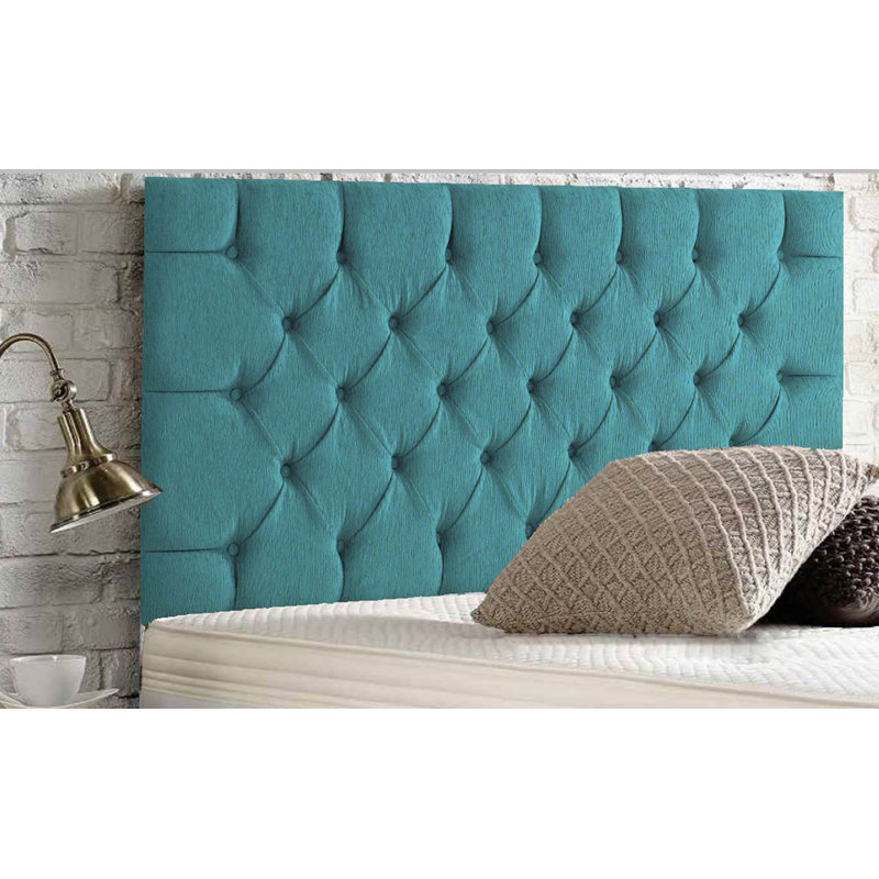 Esters Upholstered Headboard, Single (3'), Chenille, Teal