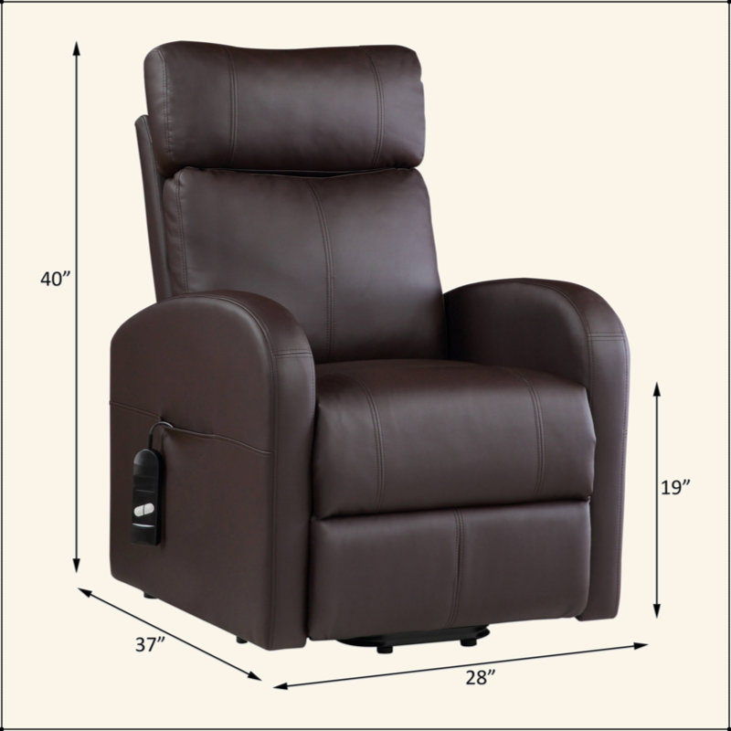Synthetic Leather Power Motion Recliner W/Lift