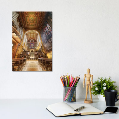 Inteinterior Of The Cathedral III - Wrapped Canvas Print