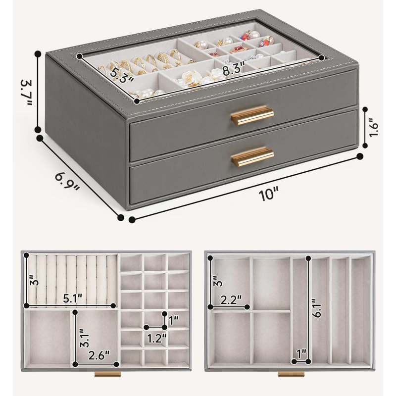 Jewellery Box +, Dark Gray