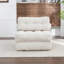 Canapé-lit pliant, canapé-lit convertible avec matelas pliable avec coussin de dossier et support pour dossier, canapé-lit pliant portatif, canapé-lit confortable pour le salon, beige, simple-423465194