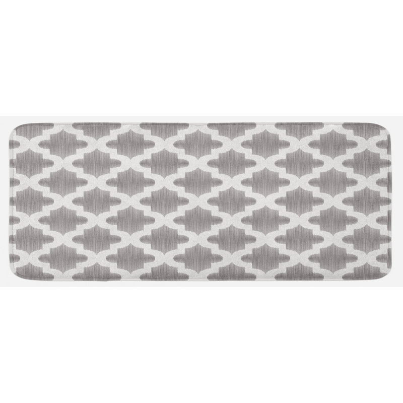 Traditional Solid Colour Synthetic Kitchen Mat