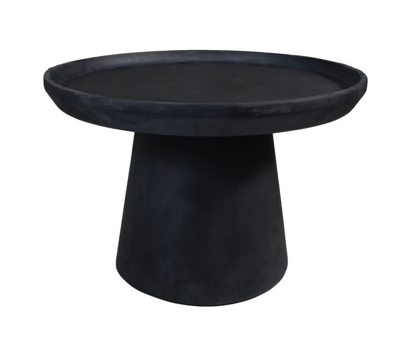 Copenhagan Solid Wood Coffee Table, 40cm H x 60cm L x 60cm W, Black