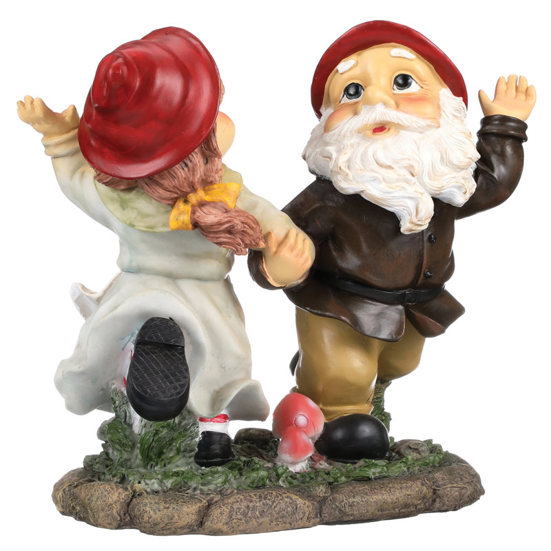 Statue de jardin Rainy Day Gnomes Dancing