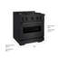 ZLINE 30 in. Classic Gas Range with DuoPro Cooktop and Convection Oven in Black Stainless Steel-857920600-857920605